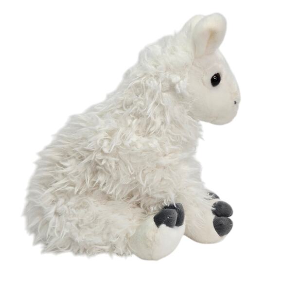 Wild Republic White Llama Sitting Zoo Realistic Stuffed Animal Plush Toy 12" - Picture 7 of 8